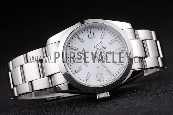 Rolex Explorer Polished Stainless Steel White Dial 98086