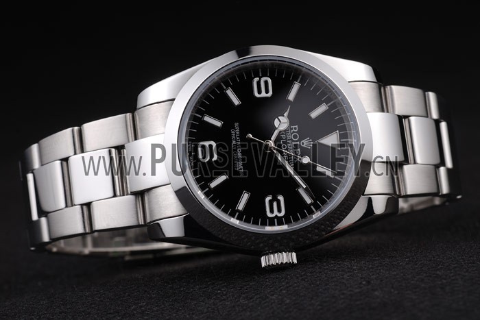 Rolex Explorer Polished Stainless Steel Black Dial 98087