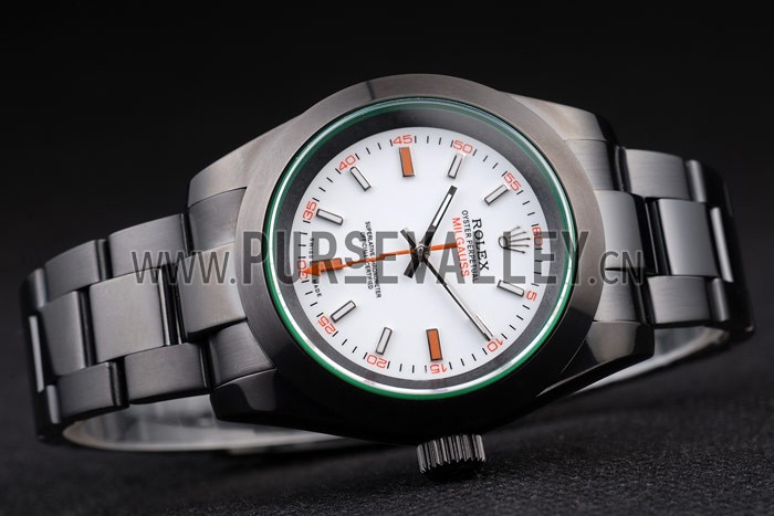Rolex Milgauss Pro-Hunter Tinted Green Saphire White Dial