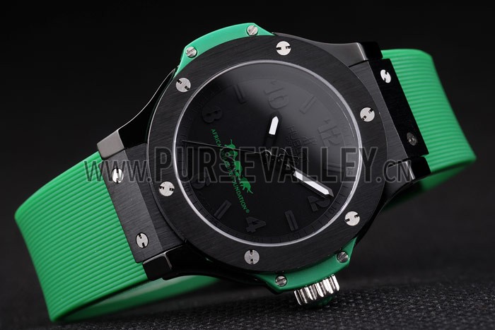 Hublot Big Bang African Wildlife Foundation Green Rubber Strap