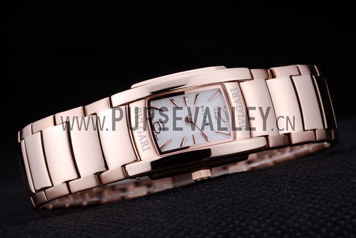 Bvlgari Assioma D 20mm White Dial Rose Gold Case And Bracelet