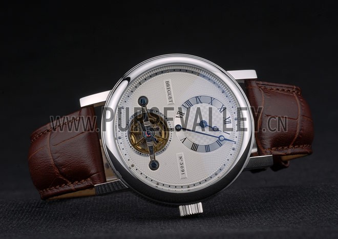 Breguet Classique Complications Stainless Steel Case Brown Leather Strap 80159