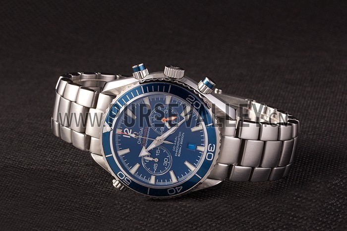 Omega Seamaster Planet Ocean Blue Tachymeter Blue Dial Stainless Steel Strap 80239