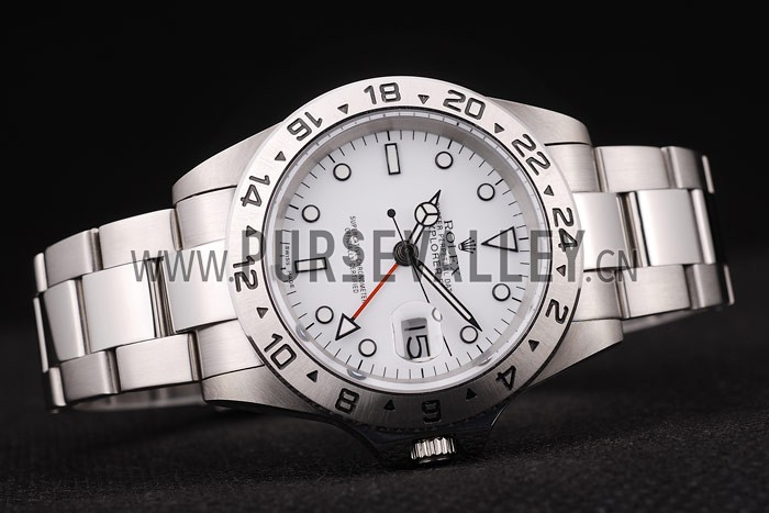 Rolex Explorer Stainless Steel Tachymeter White Dial