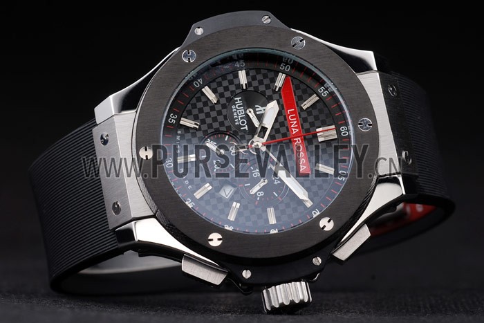Hublot Limited Edition Luna Rosa Black Dial Watch