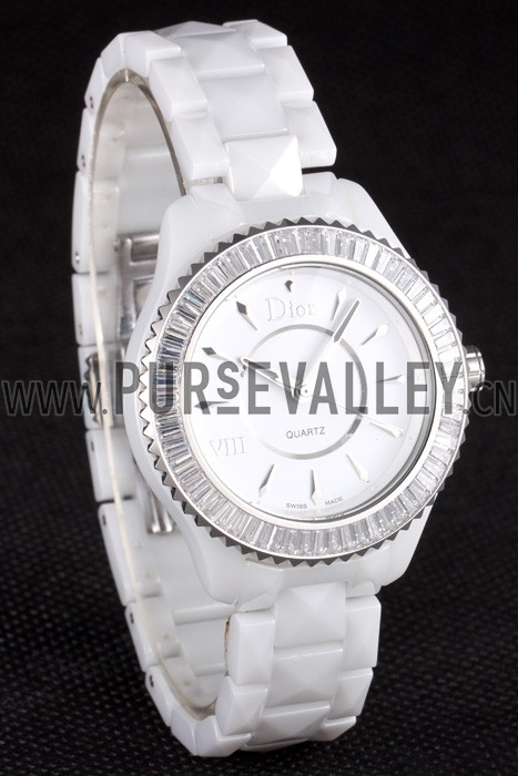 Dior VIII Baguette Cut White Diamonds cd01 621354