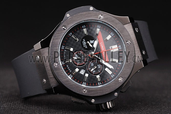 Hublot Limited Edition Luna Rosa Black Dial Watch