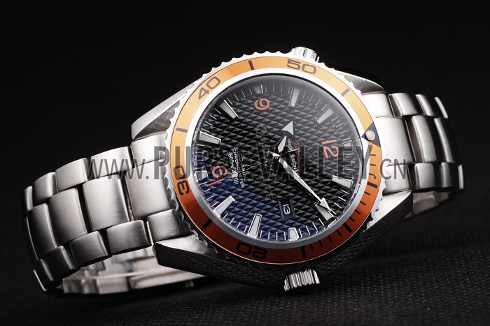 Omega Seamaster Planet Ocean Co-axial Orange Case Black Dial 98102
