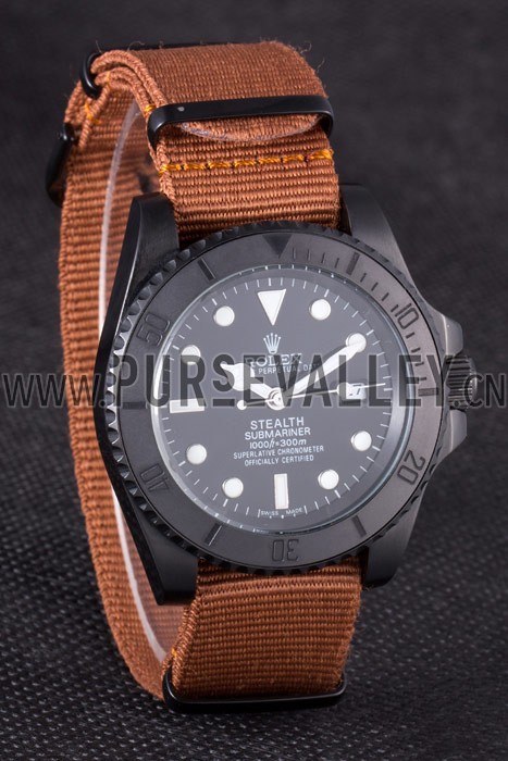 Rolex Submariner STEALTH MK IV Brown Fabric Band rl426 621388
