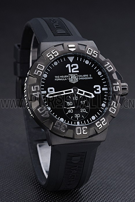 Tag Heuer Formula One Grande Date Black Dial Rubber Bracelet 622275