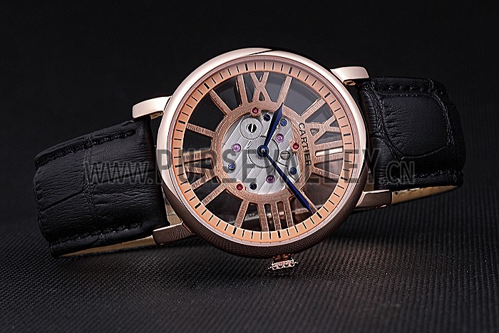 Cartier Rotonde Skeleton Flying Tourbillon Black 621966