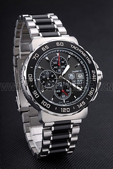 Tag Heuer Formula 1 Calibre 16 Chronograph Grey Dial Two Tone Stainless Steel Band 622414