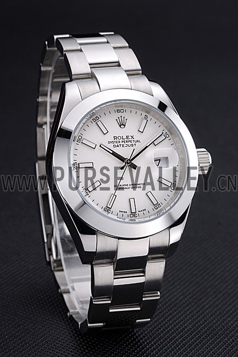 Rolex Datejust Stainless Steel Case White Dial 622266
