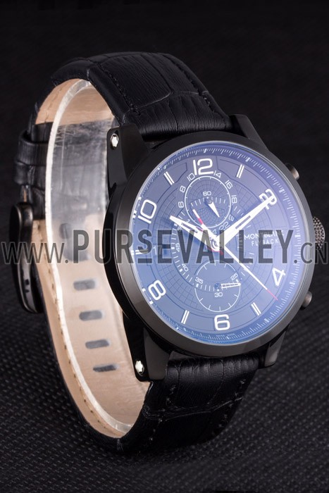 Montblanc Flyback Black Leather Band 621627