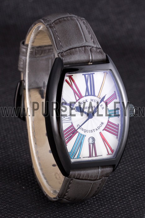 Franck Muller Casablanca Black Croco Leather Band 621641