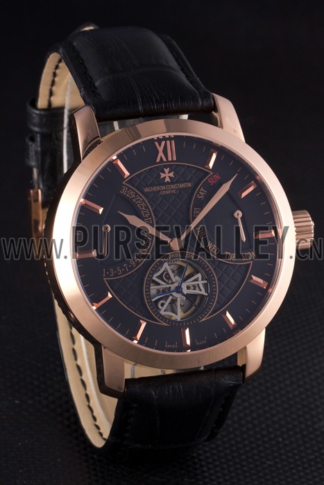 Vacheron Constantin Luxury Leather Watch 80227