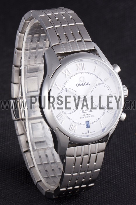 Omega DeVille Stainless Steel Links White Dial 621561
