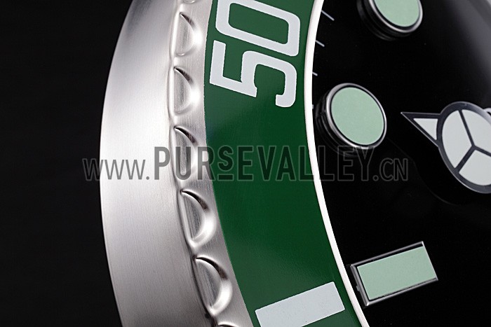 Rolex Submariner Wall Clock Silver-Green 621912