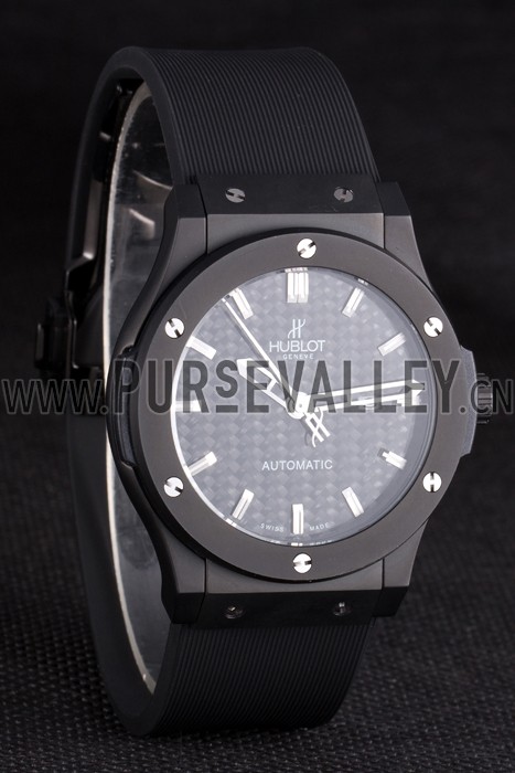 Hublot Big Bang Black Rubber Strap Black Checkered Dial 80193