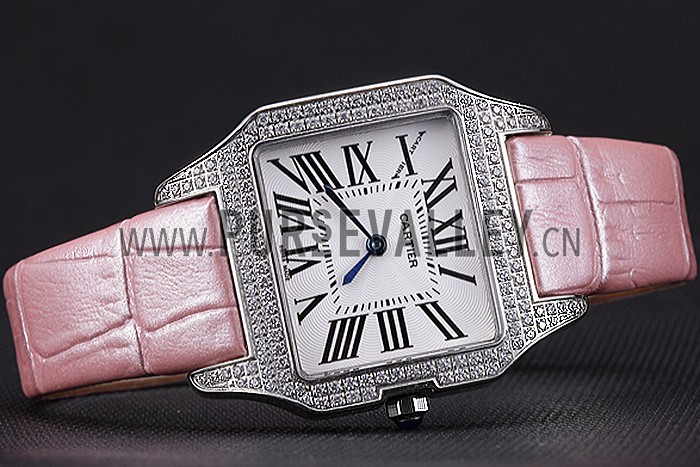 Cartier Santos 100 Diamond Silver Bezel 621910