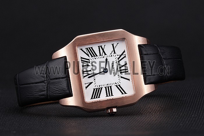 Cartier Santos 100 Polished Rose Gold Bezel 621920
