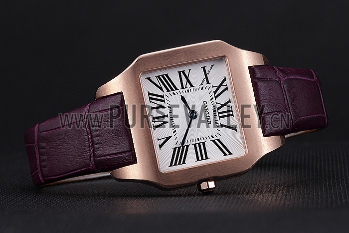 Cartier Santos 100 Polished Rose Gold Bezel 621921