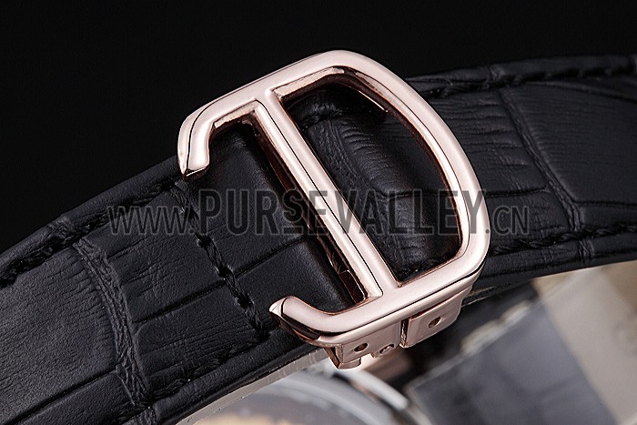 Cartier Rotonde Flying Tourbillon Black Dial 621957