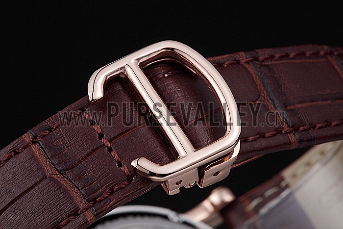 Cartier Rotonde Flying Tourbillon White Dial 621958