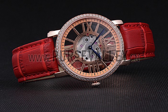 Cartier Rotonde Skeleton Flying Tourbillon Red 621962