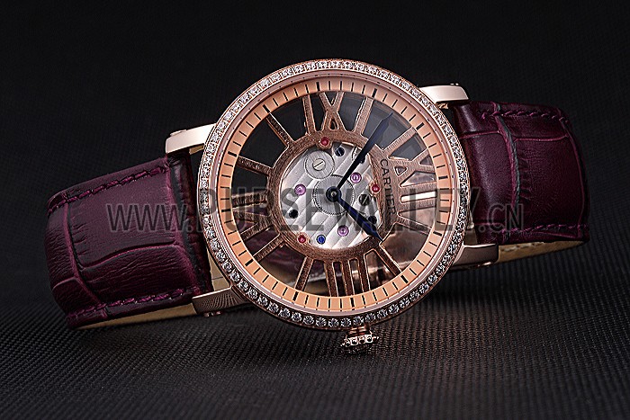 Cartier Rotonde Skeleton Flying Tourbillon Purple 621963