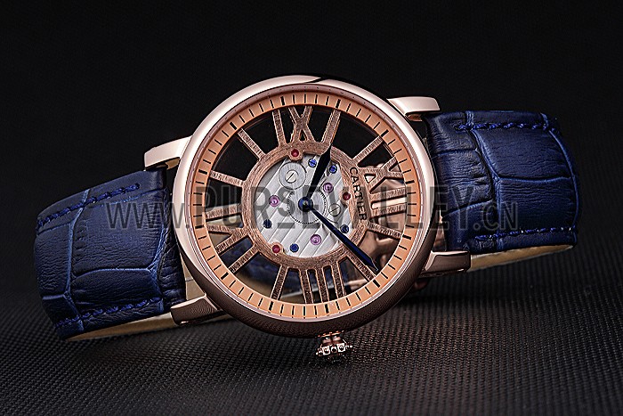 Cartier Rotonde Skeleton Flying Tourbillon Blue 621965