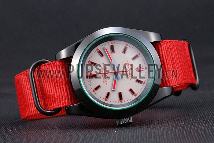 Rolex Milgauss Bamford Red Nylon Strap 622002
