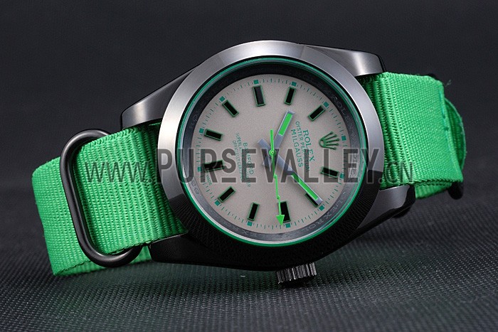 Rolex Milgauss Bamford Green Nylon Strap 622004