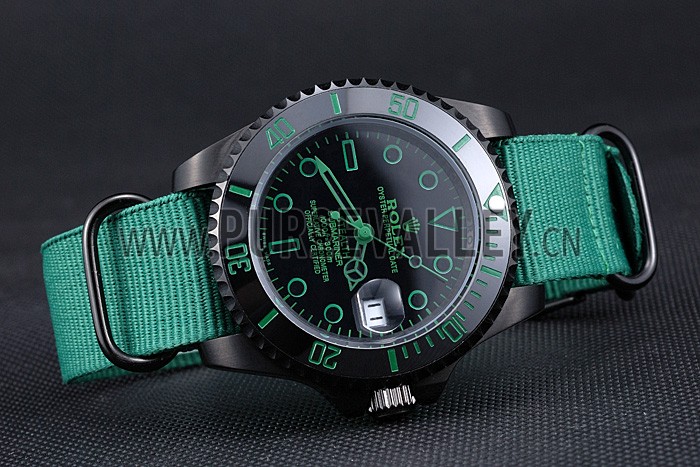 Rolex Stealth Submariner Green Nylon Strap 622009