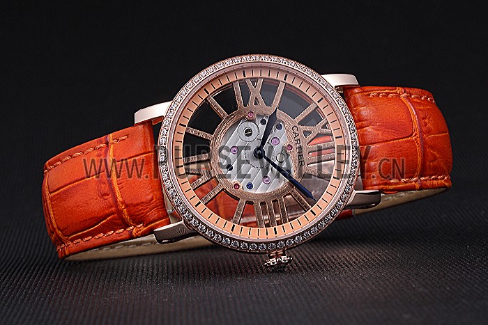 Cartier Rotonde Skeleton Flying Tourbillon Orange 621959
