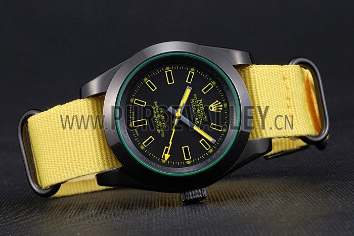 Rolex Milgauss Bamford Yellow Nylon Strap 621999