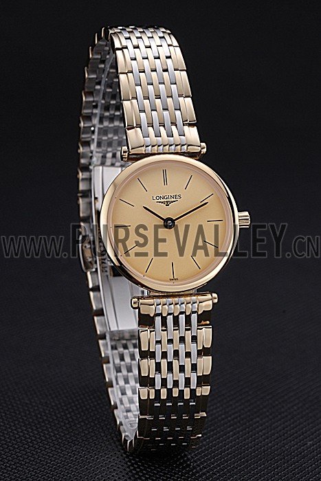 Longines La Grande Classique Two Tone Band Champagne Dial Femme 622096