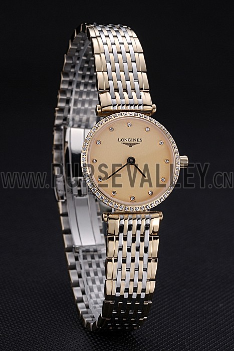 Longines La Grande Classique Champagne Dial Two Tone Bracelet Femme 622137