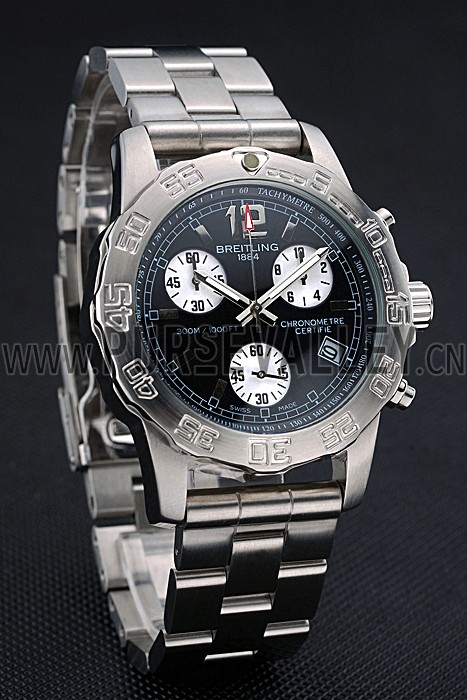 Breitling Colt Chronograph II Black Dial Stainless Steel Bracelet 622427