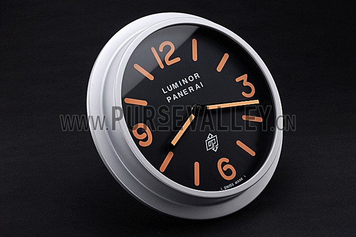 Panerai Luminor Marina Wall Clock Black-Orange 622472