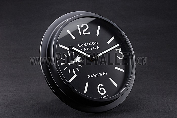 Panerai Luminor Marina Wall Clock Black And White 622473