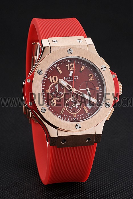 Hublot Big Bang Red Strap Red Dial Watch 98069