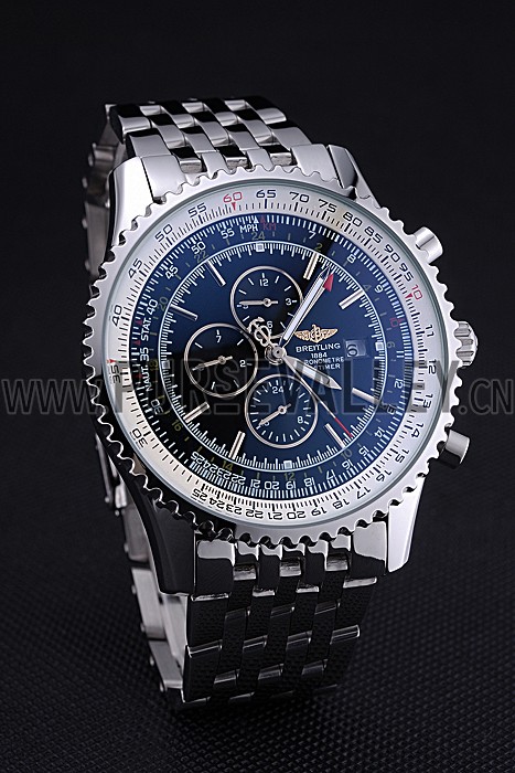 Breitling Navitimer World Black Dial Stainless Steel Bracelet 622512