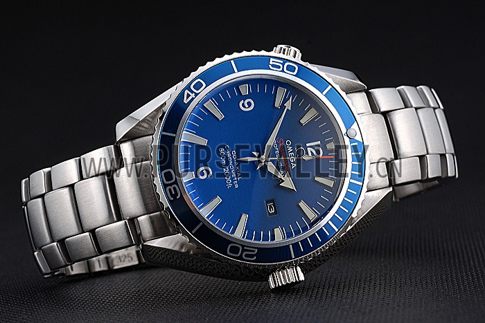 Omega Seamaster Planet Ocean Blue Dial Stainless Steel Bracelet 622537