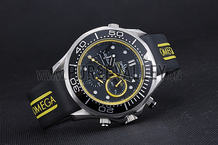 Omega Seamaster Planet Ocean Black Rubber Bracelet 622048