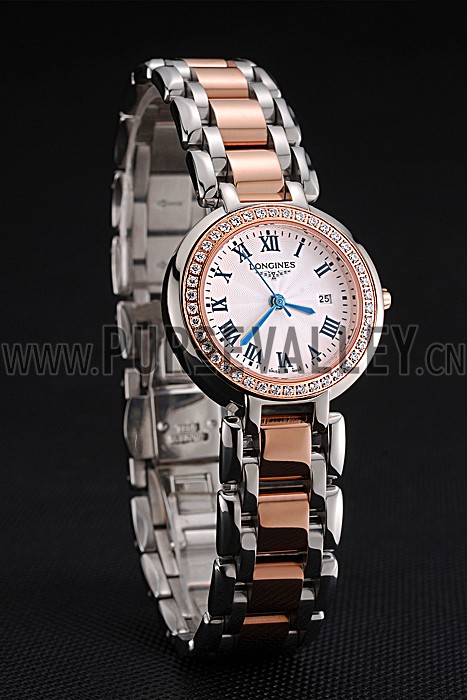 Longines PrimaLuna Stainless Steel And Gold Diamond Case 622585