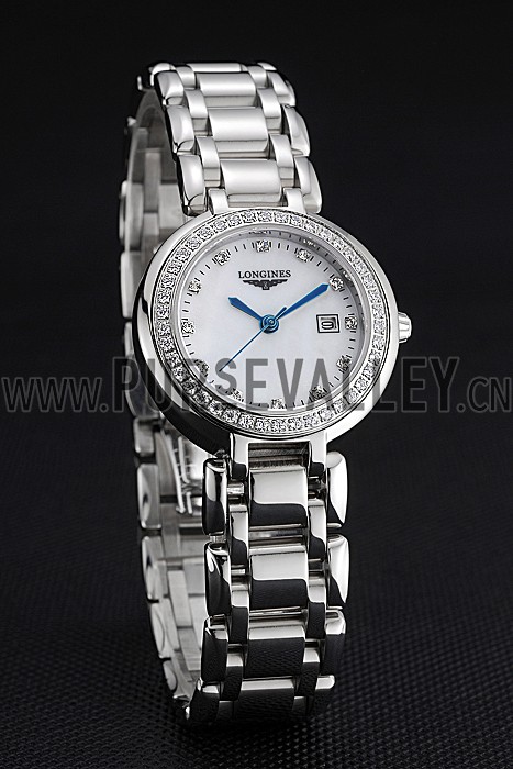 Longines PrimaLuna Stainless Steel Diamonds Case 622588
