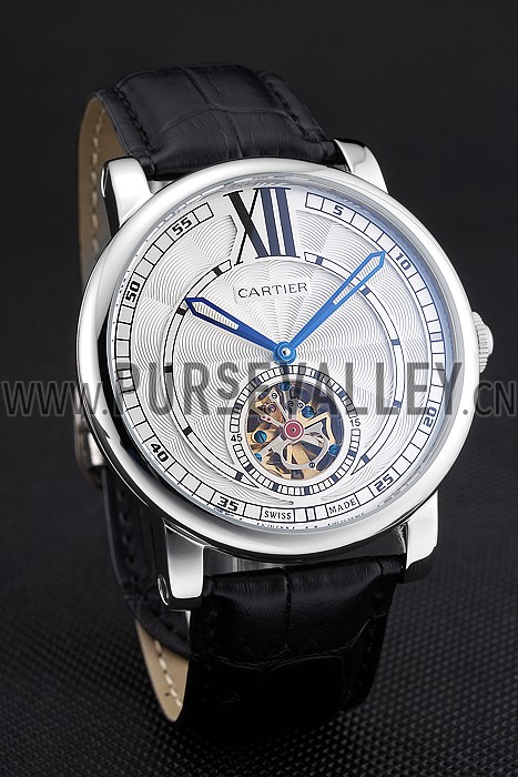 Cartier Rotonde Flying Tourbillon White Dial 621938
