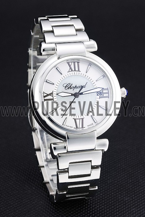 Chopard Polished Stainless Steel Bracelet Watch 80272