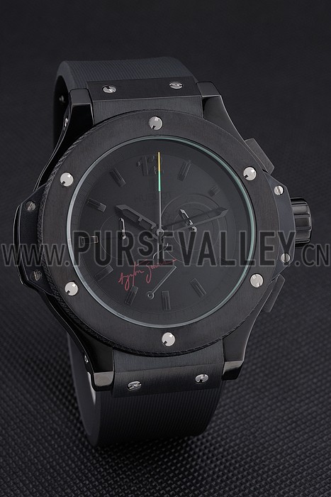 Hublot Limited Edition Ayrton Senna 2009 Black Dial Watch 98073